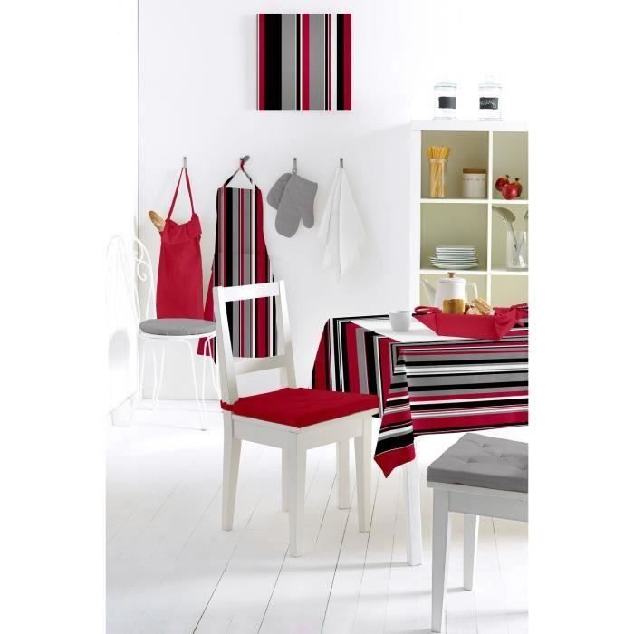 Nappe toile cirée TAJRAY ROUGE 140x240cm pour 9€