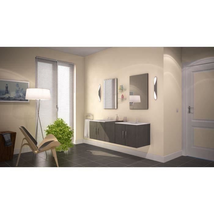 LIMA Double Vasque ESSEN NOIR 150cm pour 322€