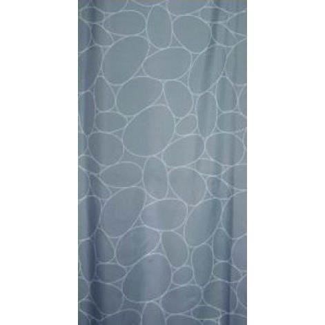Rideau de douche galets gris pour 15€