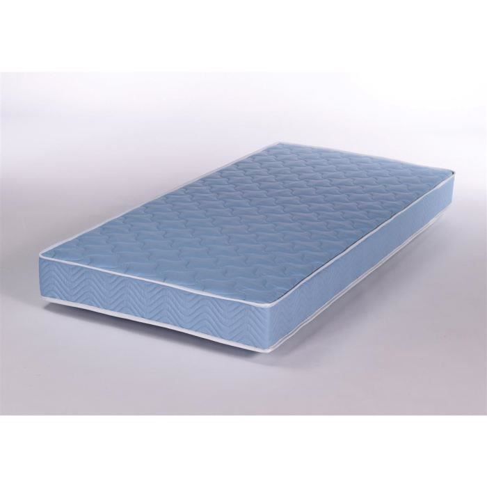 Matelas 70x140cm Bleu Mousse 30kg/m3 ép.16cm pour 54€