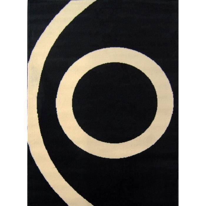 Tapis SPHERE Black 1 Cream - Dim : 160*230 cm pour 45€