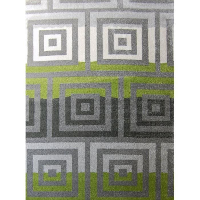 Tapis TIME Gris - Vert - Ivoire 120*160 cm pour 40€
