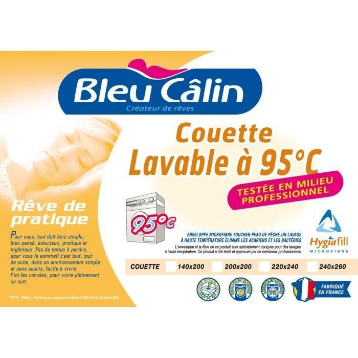 CALIN Couette Lavable a 95°C 220x240cm pour 40€