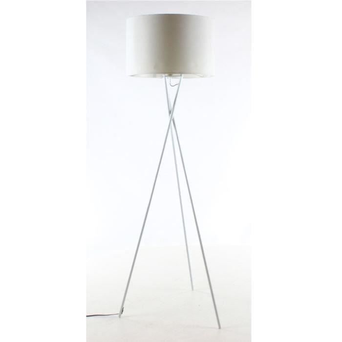 Lampadaire MIKADO Blanc a Trépied, hauteur 160cm pour 44€