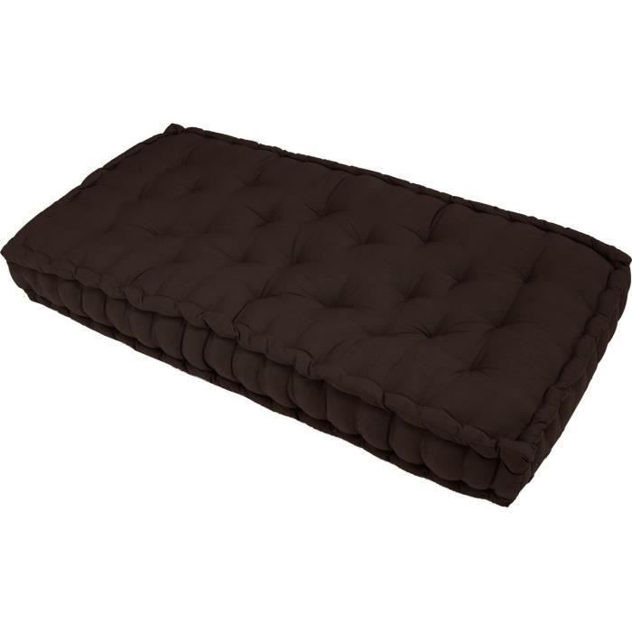 Matelas banquette serge chocolat 60x120x15 pour 46€