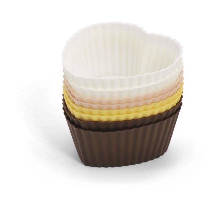 d&c set de 8moules silicone forme coeur pour 5€