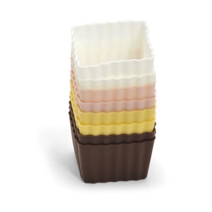 d&c set de 8 moules silicone carré pour 5€