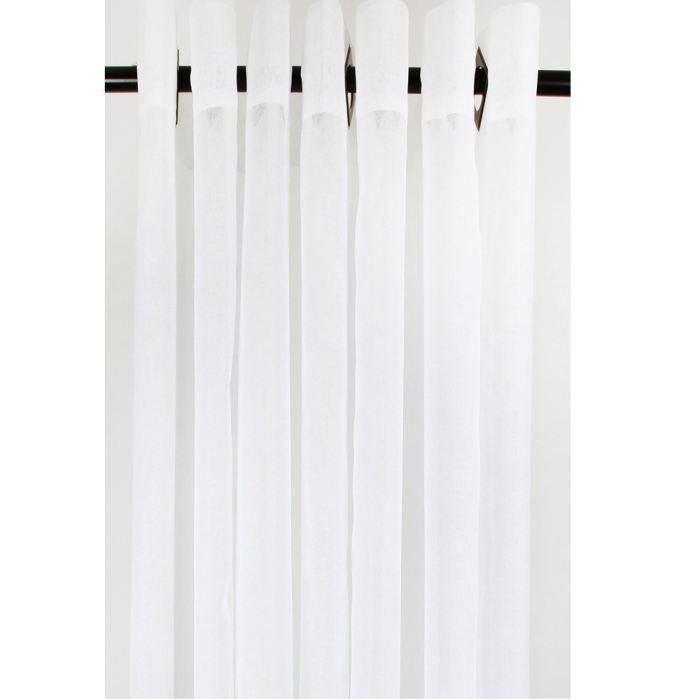 Voilage Uni Blanc 140x240cm pour 18