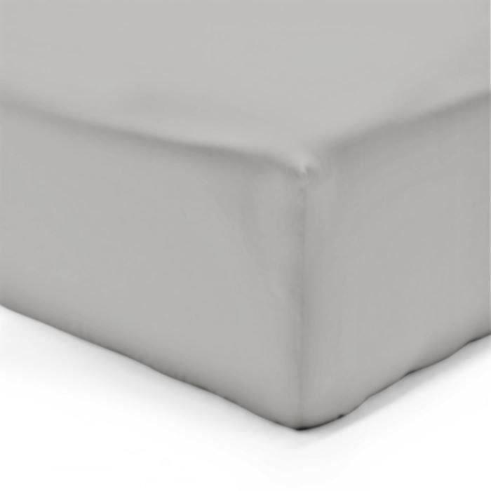 VISION Drap Housse 160x200cm GRIS pour 13€