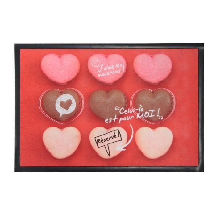 Tapis de cuisine macaron coeur pour 7€