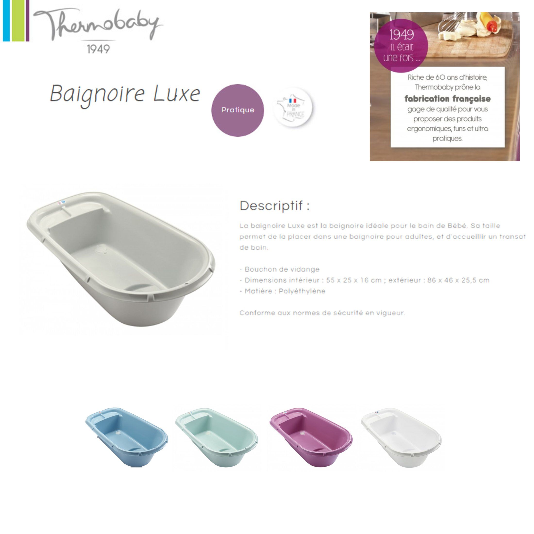 pied baignoire thermobaby
