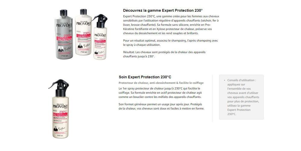 Soin Expert FRANCK PROVOST Protecteur de Chaleur 230°C - 300 ml