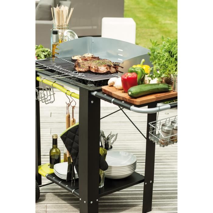 barbecue charbon chariot 52.5 x 32.5 cm