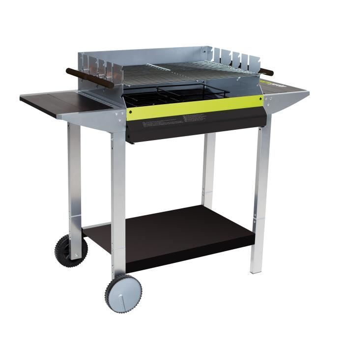 barbecue charbon chariot 52.5 x 32.5 cm