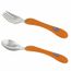 CHICCO Couverts Inox Orange 18m+