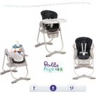  CHICCO Chaise haute 3en1 Polly Magic Black