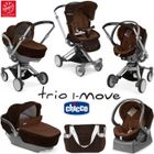 POUSSETTE  CHICCO Poussette Combinée Trio I-Move Top Brown