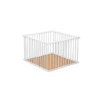 PARC BEBE Parc pliant avec fond pliant laqué blanc