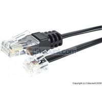 CABLE RESEAU - TELEPHONIE Cdiscount Cordon tel RJ11 / RJ45 3M