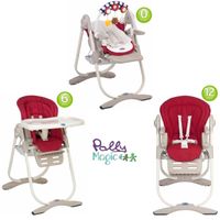 CHAISE HAUTE CHICCO Chaise Haute 3 en 1 Polly Magic Scarlet CHAISE HAUTE CHICCO Chaise Haute 3 en 1 Polly Magic Scarlet