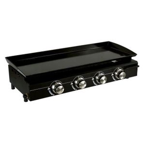 Plancha Gaz 2 brûleurs Illiasse pas cher avec plaque de cuisson en acier
