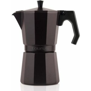 TAURUS ITALICA ELEGANCE Cafeti?re en aluminium 12 tasses 984070000 tous feux sauf induction