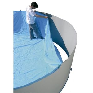 TORRENTE Liner pour piscine circulaire en PVC 640x120cm - Bleu