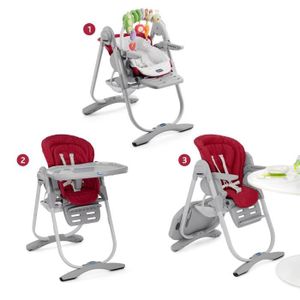 CHICCO Chaise haute évolutive POLLY MAGIC Bordeaux