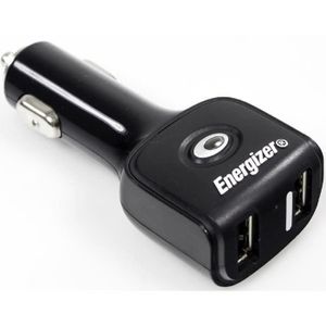 ENERGIZER Chargeur 12/24V double sortie USB