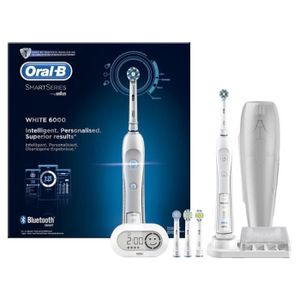 Oral-B SmartSeries 6000 White Bluetooth Brosse ? dents électrique