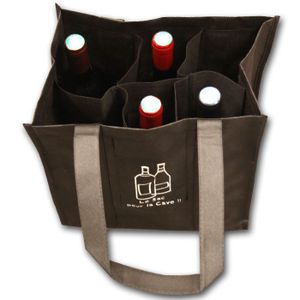 RANGE BOUTEILLE  Sac Tissu 6 bouteilles de la cave à la cuisine !