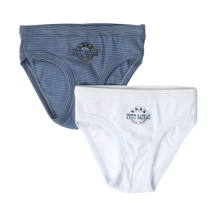PETIT BATEAU Lot de 2 Slips Garçon Achat / Vente culotte slip PETIT BATEAU Lot de 2 Slips