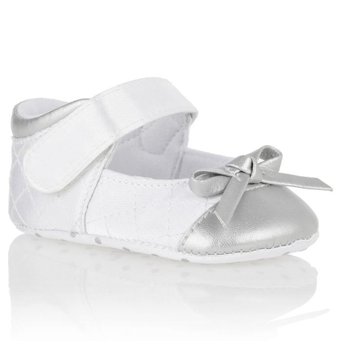 chaussure dorée petite fille