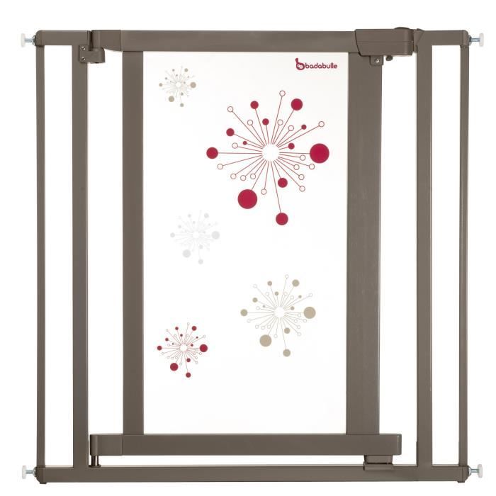 BADABULLE Barrière Easy Close Galaxy Taupe Rouge Taupe et rouge