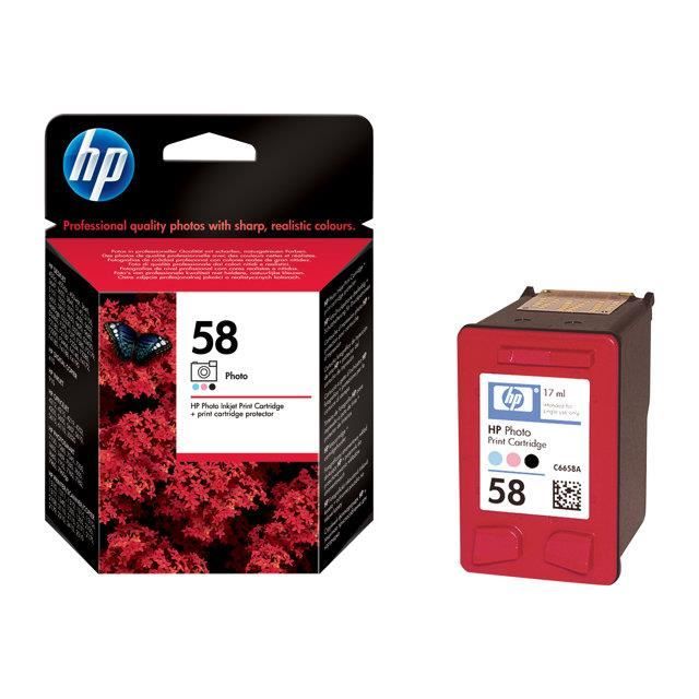 Hewlett packard 58 cartouche d'impression 1 x noir, magenta clair