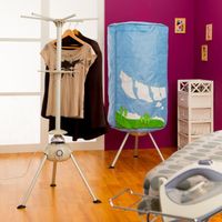 FIL A LINGE - ETENDOIR BATIMEX SÉCHOIR A LINGE ÉLECTRIQUE SUR PIED