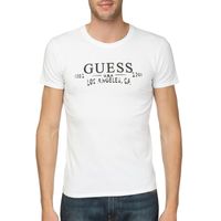  GUESS T-Shirt Homme Blanc
