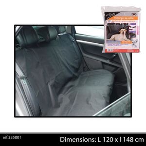 DOGI Couvre coffre de voiture 120x148 cm - Noir - Pour chien