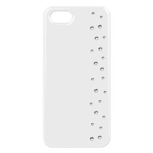 SWAROVSKI Coque Iphone 4 / 4S Motif Pluie - Blanche