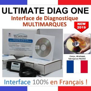 SELF AUTO DIAG Kit Ultimate Diag One OBD2 Distribué sur CD ROM avec Assistance Installation et Utilisation - Diagnostic auto