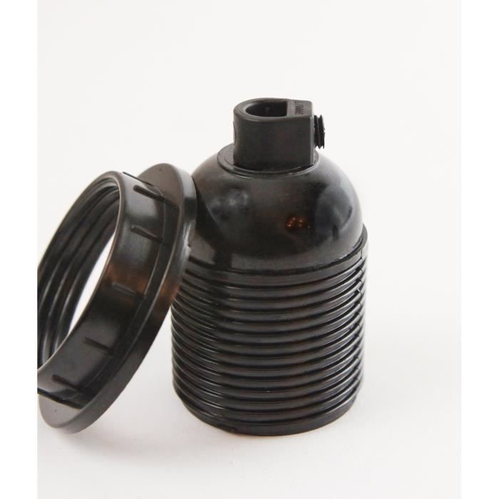 DOUILLE EN BAKELITE pour ampoule (e27) à vis avec anneau de fixation Achat / Vente ampoule