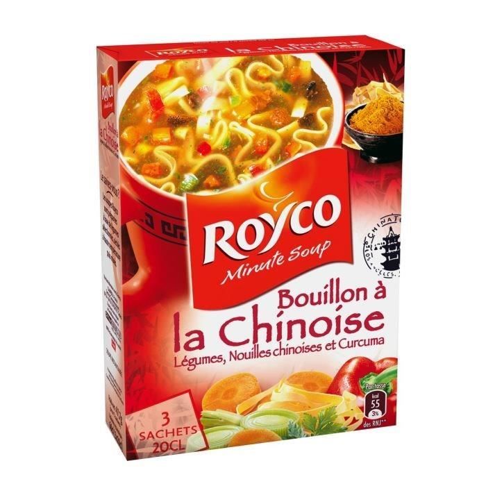 Royco Minute soup bouillon à la chinoise x3 sachets Achat / Vente