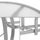 TABLE DE JARDIN VENDUE SEULE PARAISO Table Ovale verre/acier 160 cm gris