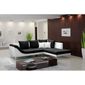  CANAPE D ANGLE DROIT DESIGN REVETEMENT PU ET TISSU