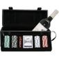 VIN ROUGE Malette Noir Poker et Vin