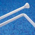 BARRE DE DOUCHE - FLEXIBLE DE DOUCHE - SUPPORT DE DOUCHETTE - POMMEAU Barre de douche GELCO laquée blanche en aluminium