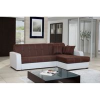 CANAPE - SOFA - BANQUETTE Canapé angle convertible VALENCE DROIT + coffre