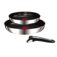 POELE - SAUTEUSE  TEFAL set poêle 22/26 cm Ingenio Gourmet inox
