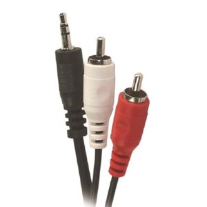 APM 419000 Cordon Jack 3,5 mm stéréo / 2 RCA Mâle - 1.5 m