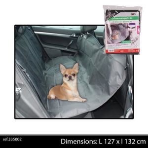 DOGI Couvre si?ge de voiture 127x132 cm - Gris - Pour chien